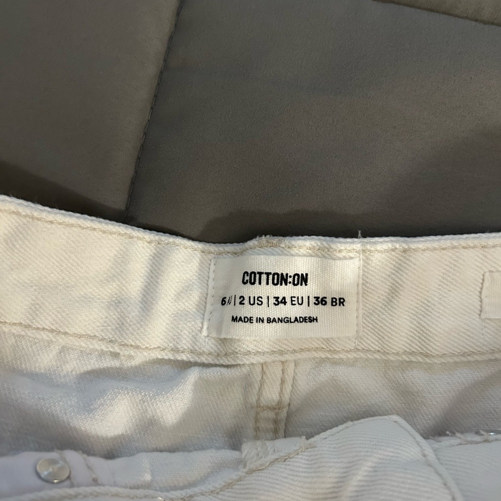 White pair of shorts